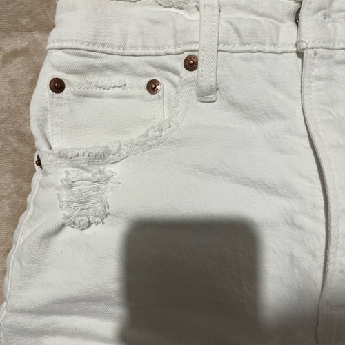 Abercrombie white shorts like new, size XS