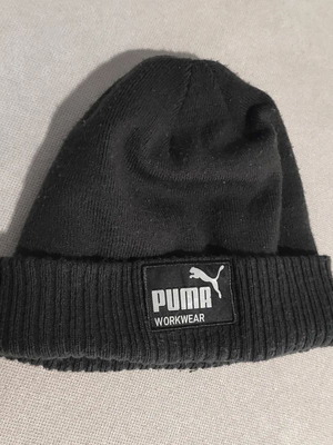 Puma Workwear hat used, black with fleece lining