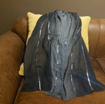 Gray black sequin scarf like new