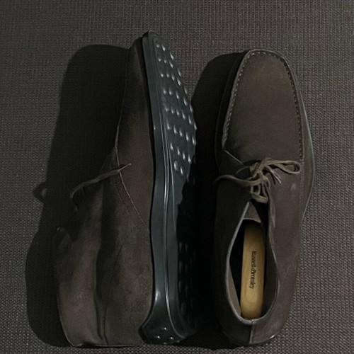 Tod's Polacchino Suede Leather Boots like new brown size 45.5-46