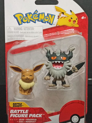 Pokemon Perrserker & Eevee 2-Pack Battle Figure Set new