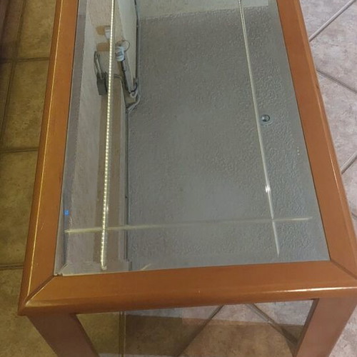 Coffee table used, solid wood 1.20×60