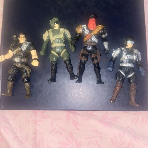 Chap Mei Soldier Force vintage action figures used, set of 4