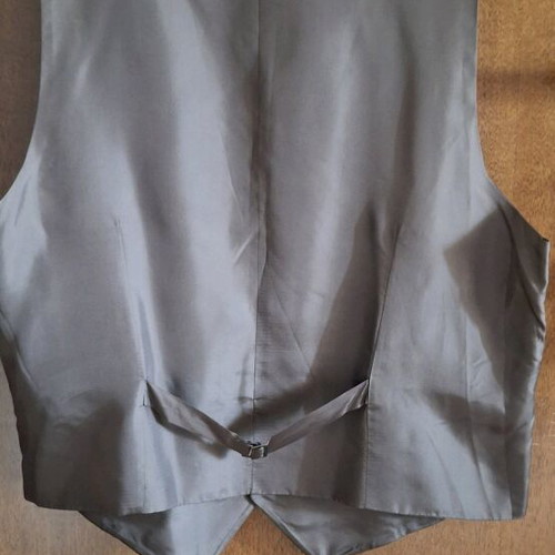Baumler men's vintage suede texture vest like new, green/khaki XL
