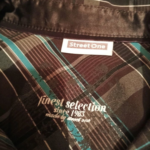 Checked women's shirt like new, size M, brown and green