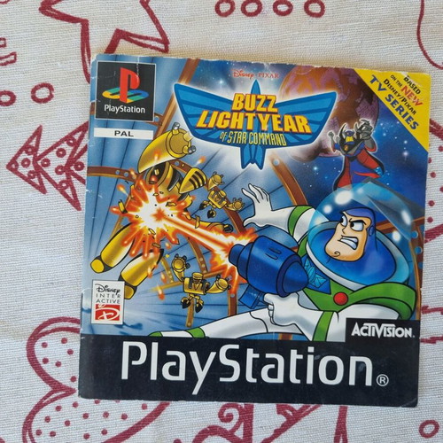 Buzz Lightyear of Star Command PS1 Manual like new, PAL version