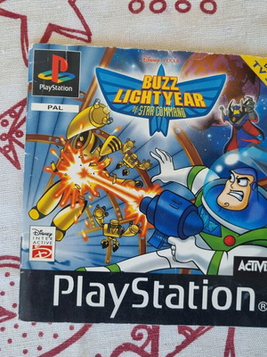 Buzz Lightyear of Star Command PS1 Manual like new, PAL version