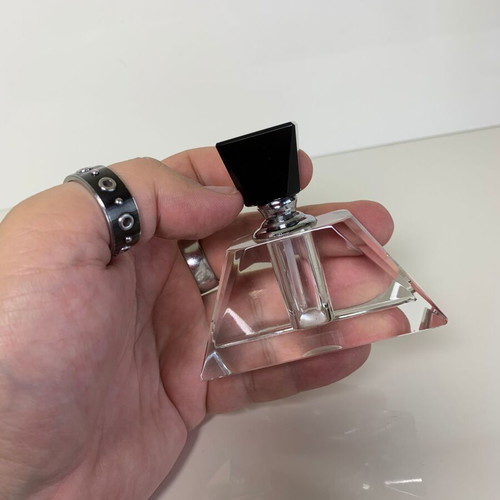 Glass perfume bottle used