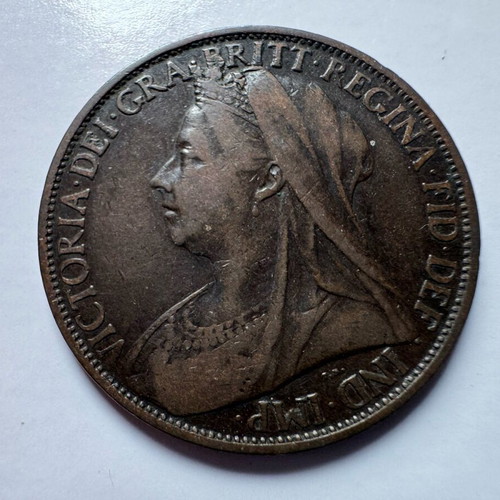 England Victoria 1900 coin used