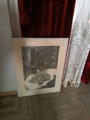 Pavlos Moschidis artwork new with dedication 63x83 cm