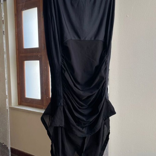 Black asymmetrical skirt by Issey Miyake like new