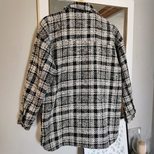 Oversized jacket Pull & Bear new, size XS, black and white