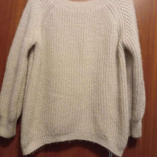 Mohair sweater new, beige, sizes M and L