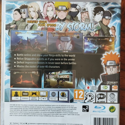 Naruto Ultimate Ninja Storm 2 PS3 παιχνίδι μεταχειρισμένο, πλήρες