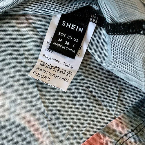 Shein transparent blouse with removable sleeves, like new