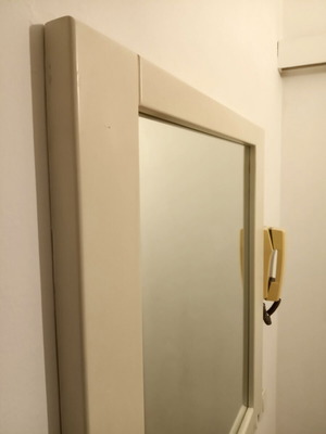 White square lacquer mirror like new