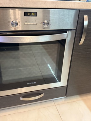 Pitsos Built-In Oven Inox Like New with Grill and Light