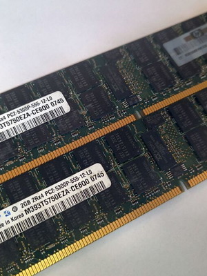 Samsung 2x2GB PC2-5300P DDR2 Registered ECC για server μεταχειρισμένο