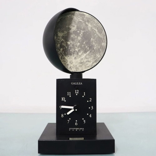 Galilea Moonphase Επιτραπέζιο Ρολόι Vintage 1980s Bernard Vuarnesson Πλήρες Ημερολόγιο καινούργιο