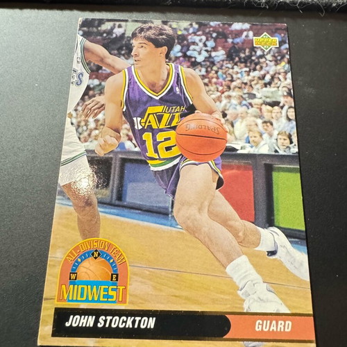 Upper Deck John Stockton 1993 card used