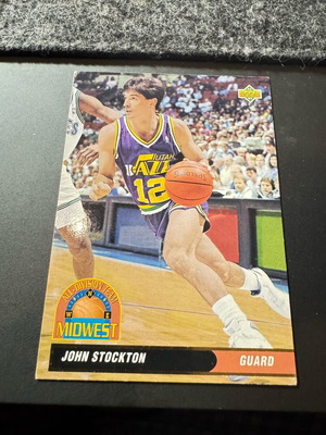 Upper Deck John Stockton 1993 card used