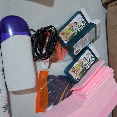 Hair removal devices like new, set of 3 with wax and strips