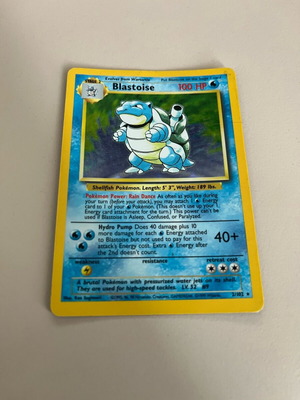 Blastoise 2/102 BS Holofoil Rare like new