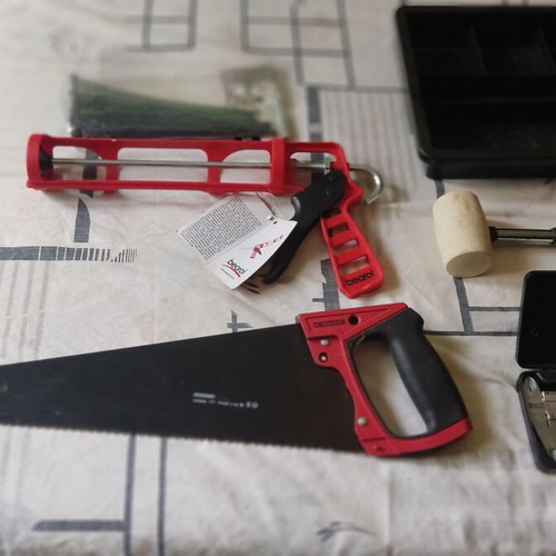 Parkside toolbox set with tools like new