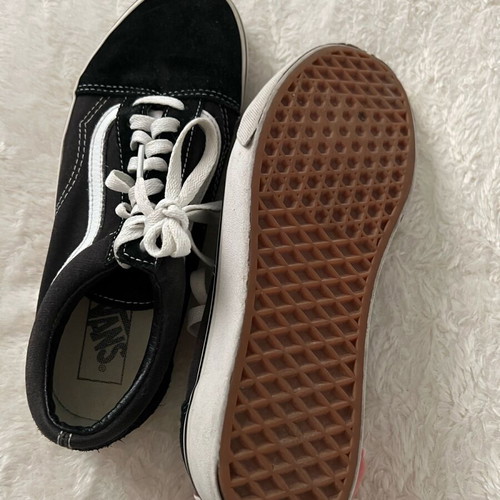 Vans athletic shoes used, size 40, black and white