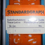Standardgraph English Letter Stencil new, 2 pieces