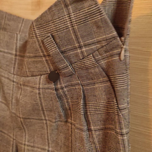 Cropped checked pants Attrattivo used, size S, black and white