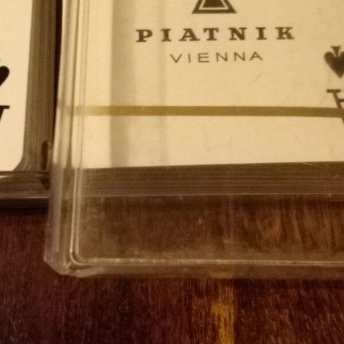 Piatnik Vienna playing cards used, set of 2, 1970s vintage