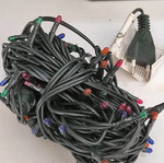 Colored string lights green cable 100 pieces new