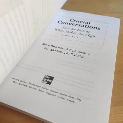 Crucial Conversations Tools for Talking When Stakes Are High book like new