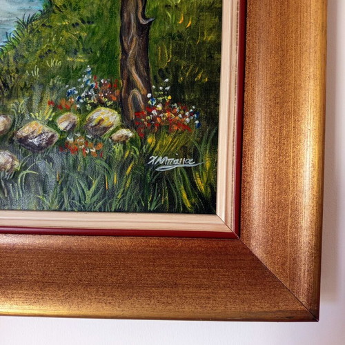 Original oil painting by Chrysoula Bala, large size, like new