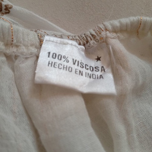 Backless white dress 100% viscose like new, one size L