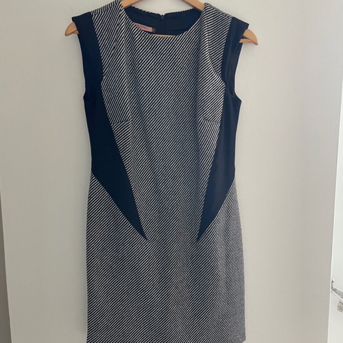 Milk and Honey tweed dress used, black and white, size S
