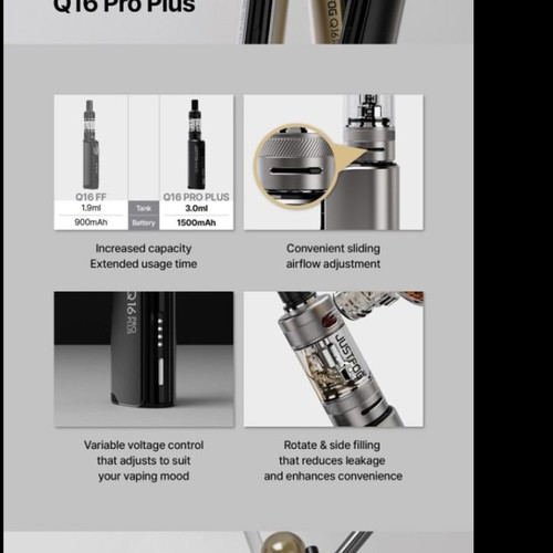 justfog q16 ff prezzo Justfog Q16 FF Kit 13W 900mAh Starter Kit main image 0
