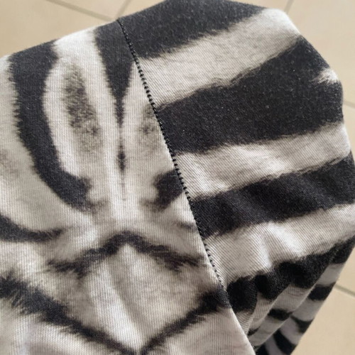 Adidas Small Zebra leggings used, black and white