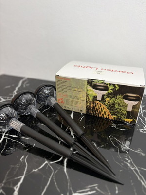 Solar garden lights set of 10 new outdoor LED lights