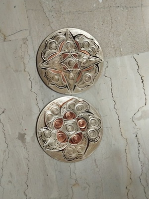 Copper handmade wall plate 13.5cm like new