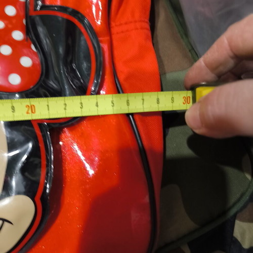Children's shoulder bag used, multicolor Minnie Mouse design