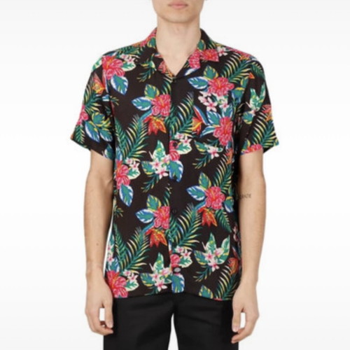Dickies Shiloh short sleeve floral shirt, loose fit, viscose