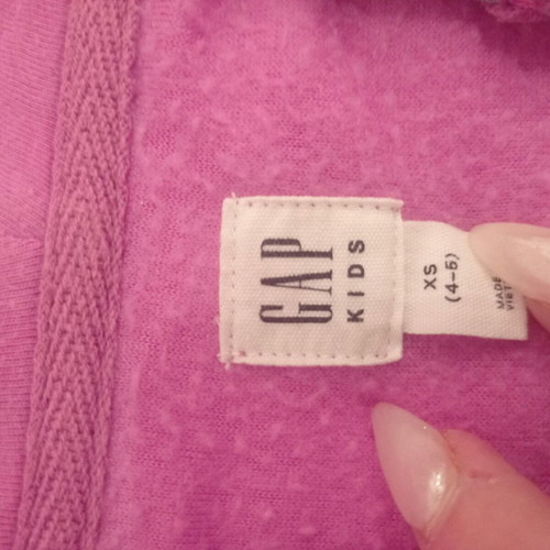 GAP kids hoodie zipper jacket like new purple for ages 4-5
