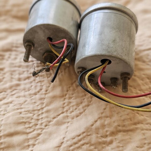 Water temperature and vacuum gauges used, set of 2