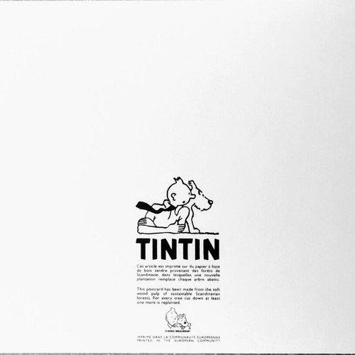 King Ottokar's Sceptre Tintin postcard like new