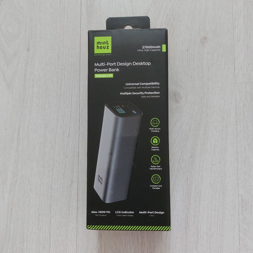 Minthouz Premium Εξωτερική Μπαταρία 27000mAh 140W PD Γρήγορη Φόρτιση