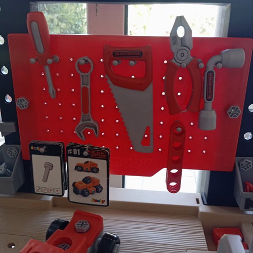 Smoby Black and Decker Workbench used