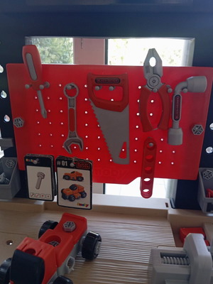 Smoby Black and Decker Workbench used