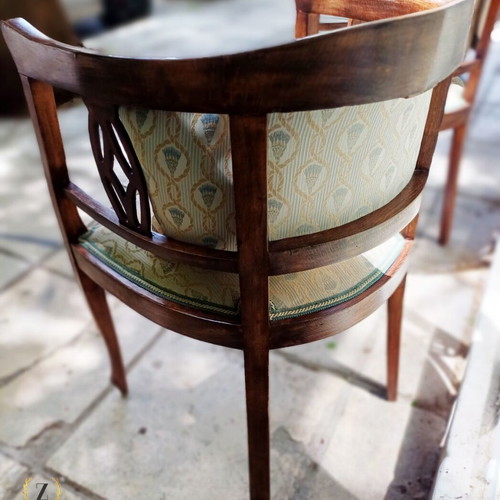Tub Chairs antique pair made of solid wood like new